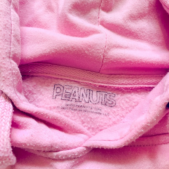 Pale Pink Snoopy&Woodstock Hoodie🌸 Fleece Lined🌸 Oversized Women’s sizing 🌸 - Picture 3 of 6